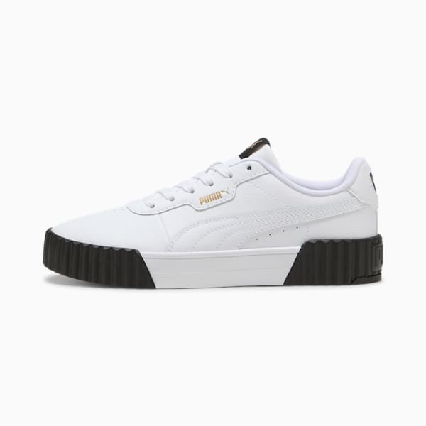 Sneakers Carina 3.0 Femme, PUMA White-PUMA Gold-PUMA Black, extralarge